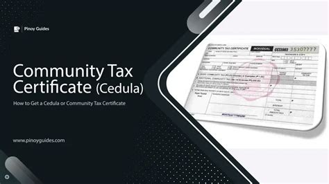 How To Obtain Cedula Or Community Tax Certificate In The .